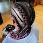 6+ feed-in braids