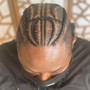 2-6 Feed-In Cornrow Braids