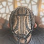 2-6 Feed-In Cornrow Braids