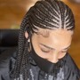 2-6 Feed-In Cornrow Braids