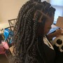 Medium knotless Braids