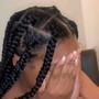 Medium knotless Braids