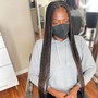 Medium Knotless Single Braids