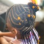 Kid's Braids NO WEAVE Beads or Curls Included- 12 and under