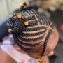 Kid's Braids NO WEAVE Beads or Curls Included- 12 and under