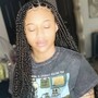 Goddess Knotless Braids| Small| Shoulder length (Curly Ends)