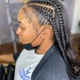 Mens straight back braids