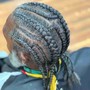 FEED-IN CORNROW BRAIDS (up to 8)