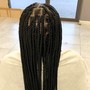 Medium Knotless braids middle back