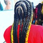 Tribal braids waist length