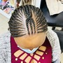 Medium Knotless braids middle back