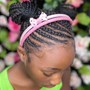 Kid's Scalp Braids With Weave