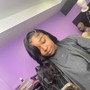 Sew-in with leave out