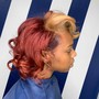 Relaxer Retouch and semi  permanent color