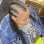 Large knotless Box Braids