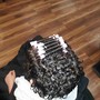 Natural Hair Perm Rods Styling