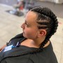 Feedin Cornrows Ponytail