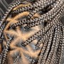 Medium knotless braids