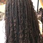 Medium faux soft locs