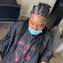 Adult Loc Knot Ponytail (small locs)