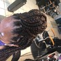 Box Braids edge retouch