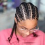 Straight backs cornrow hair included