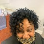 Shampoo /Style/ spot perm-short hair ONLY