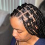 Natural hair box braids$110+