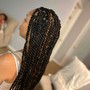 Large Knotless Bohemian Braids