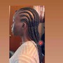 8-14  (Feedin cornrow Braids) with weave