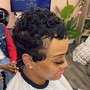 Relaxer touch up on sides and back only