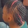 Kid's Braids w/ weave