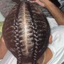 Men’s Braids 1/2 Head of Hair