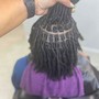 Loc retwist-Half head