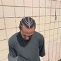 Men’s Cornrows/W DESIGNS or 8 or more straight backs