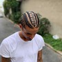 Men’s Cornrows/W DESIGNS or 8 or more straight backs