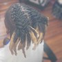 8”-12” longer Loc or Smaller short Locs Re-twist