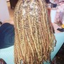 Half up Half down w/ Knotless Braids (Fulani)