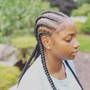 Knotless braids sm size midback