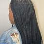 SMedium mid-back knotless plaits