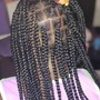 6 stitch braids with weave