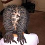 retwist/style w/ two strand.