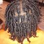 retwist/style w/ two strand.