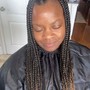 Natural hair Scalp Braids (cornrows) to the back