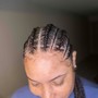 Feedin/stitch braids