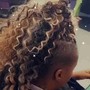 Add curly hair to any braid service