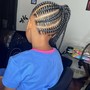 Kid's Bantu knots without hair added