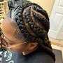 6 large braids and under