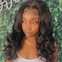 Closure Wig (extra body wave) add curl to service