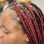 Medium Knotless box Braids mid back